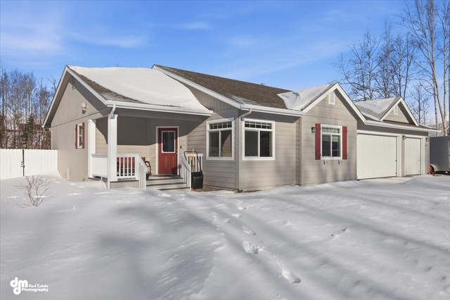 7425 E Sandstone Drive — exterior view of the property in Wasilla, Alaska